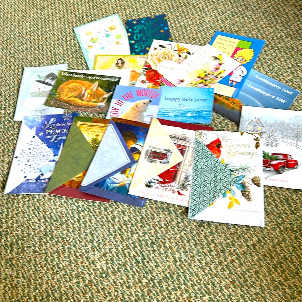 FREE!! Bundle of cards and post cards. Christmas and all occasion